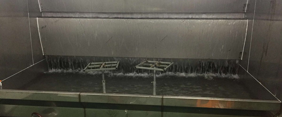 不锈钢水帘喷漆柜